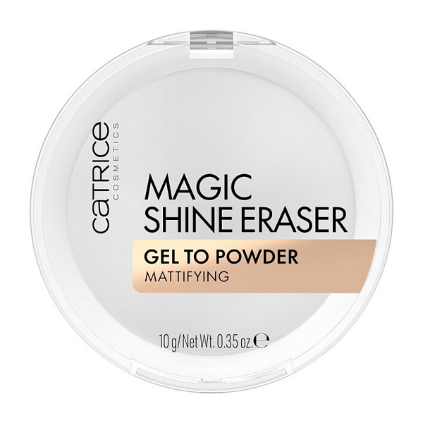CATRICE крем-пудра прозрачная magic shine eraser gel to powder 010