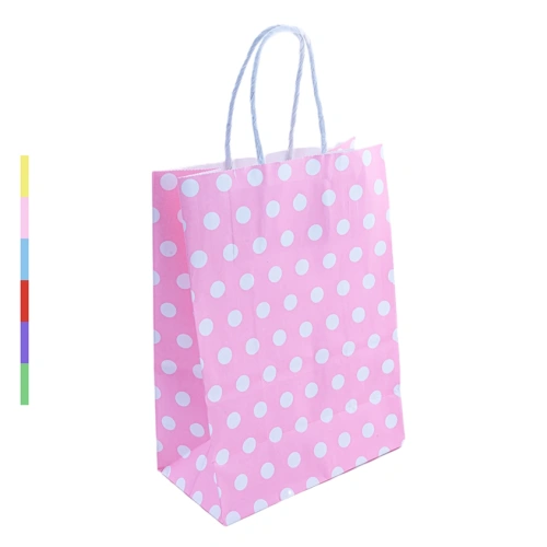 Пакет подарочный горох 21*15*8см EL231106287