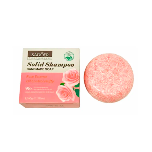 SADOER шампунь твердый д/всех типов волос кератин аргановое масло роза 60гр                        