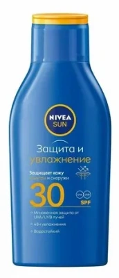 NIVEA Sun Солнцезащитный лосьон Защита и увлажнение SPF 30 100мл