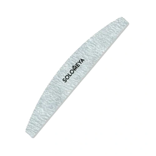 SOLOMEYA пилка д/ногтей fрка 100/180 halfmoon zebra file with logo ref 261009