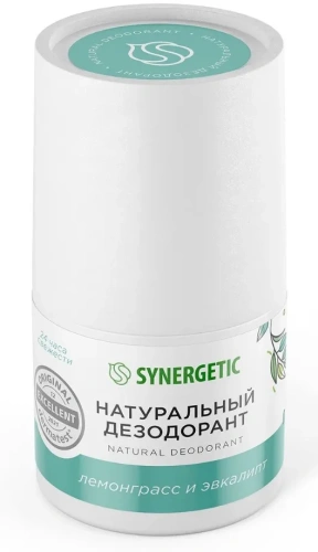 SYNERGETIC антиперспирант жен. натуральный лемонграсс-эвкалипт 50мл ролл
