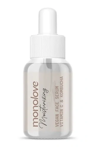 MONOLOVE сыворотка д/сияния и увлажнения кожи лица vegan vitamin c&kombucha 30мл