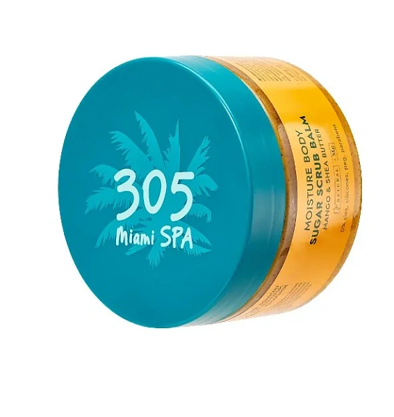 305 MIAMI SPA бальзам-скраб для тела сахарный с магниевой солью mango&shea butter 350г