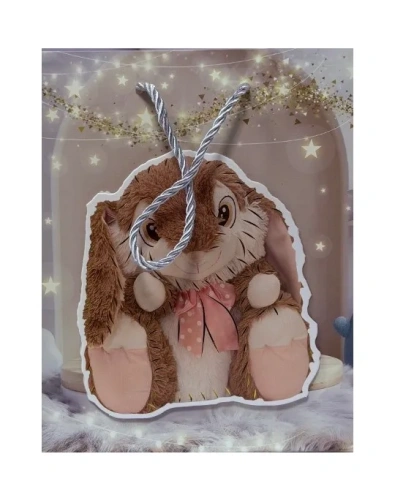 Пакет подарочный 18*23*10см Зайка коллаж ED0347