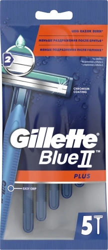 GILLETTE станок одноразовый муж. blue-2 plus ultra grip 5шт 669/810/366
