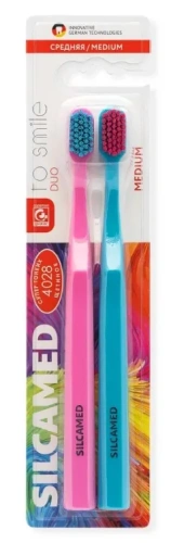 SILCAMED DUO щетка зубная to smile средняя S811