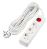 UNIEL удлинитель с заземлением 16А 3гн. 7м S-GCU3-7B WHITE