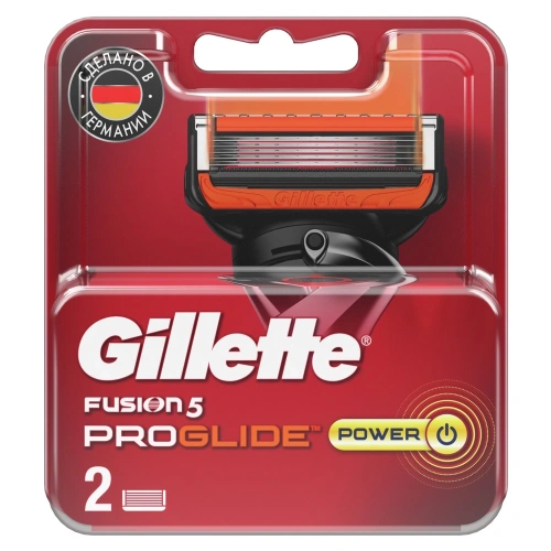 GILLETTE Fusion кассеты сменные д/бритья муж. proglide power 2шт FS231