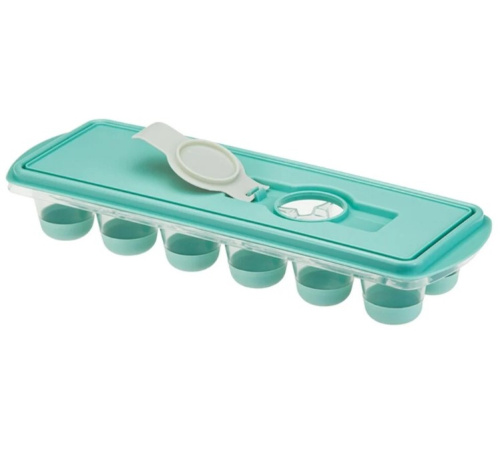 Форма д/льда капля с крышкой и клапаном аквамарин М1250/20