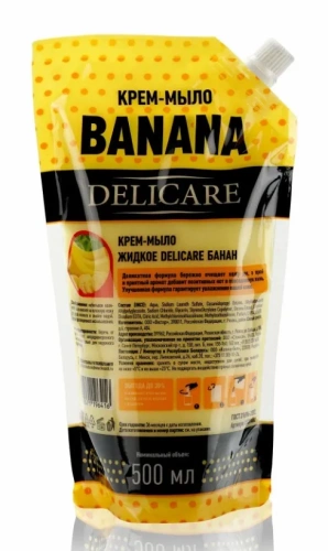 DELICARE мыло жидкое арома банан см.блок 500мл