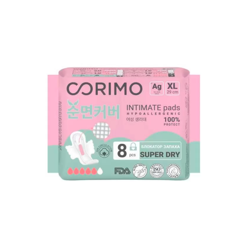 CORIMO прокладки впитывающие анатомической формы XL 8шт