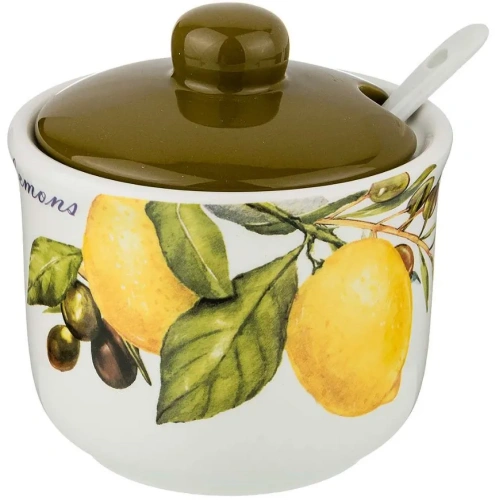 LEFARD Лемон три сахарница с ложкой 10*10см 358-1602