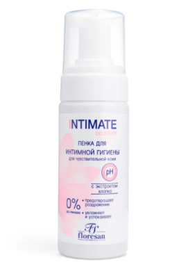 INTIMATE пенка д/интимной гигиены с экстрактом хлопка 150мл Ф-271