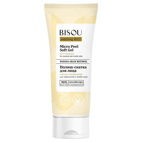 BISOU полиш-скатка д/лица мягкое обновление д/нормальной и комб. кожи 110мл