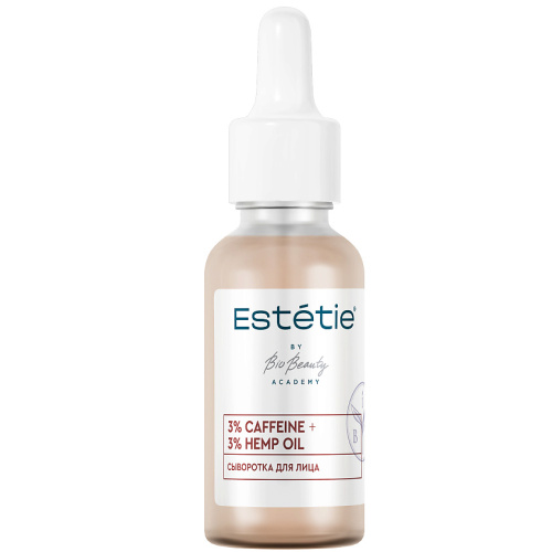 ESTETIE сыворотка д/лица 3% caffeine+3% hemp oil 30мл