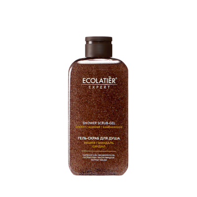 ECOLATIER Expert гель-скраб д/душа вишня миндаль сандал 300мл