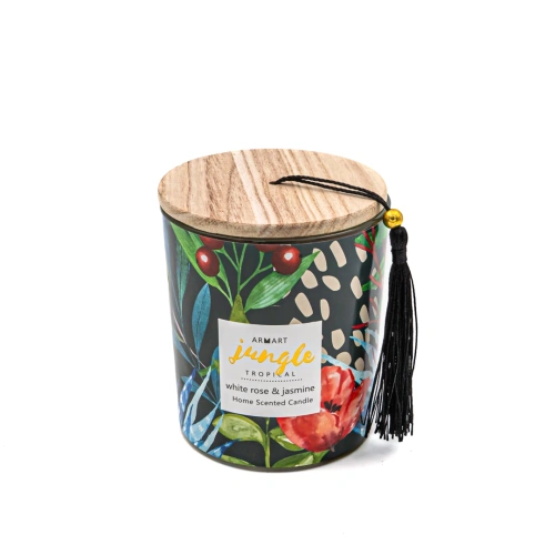 Свеча ароматическая в стакане с крышкой 10см арт.ED0291