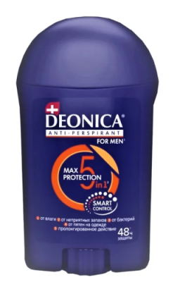 DEONICA FOR MEN антиперспирант 5Protection стик 40мл