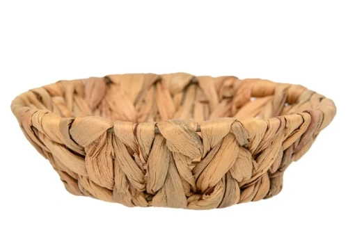 ЗОЛОТИСТЫЙ КОЛОС блюдо декор. цв.песочный 18*18*6см Shan-15