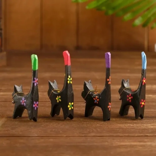 Фигурка дизайн темные кошечки 7,5*5х11см 3370349