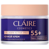 CLAIRE крем для лица ночной 55+ collagen active pro 50мл