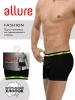 ALLURE трусы мужские боксеры ALR00010 черный/лимон р.XL