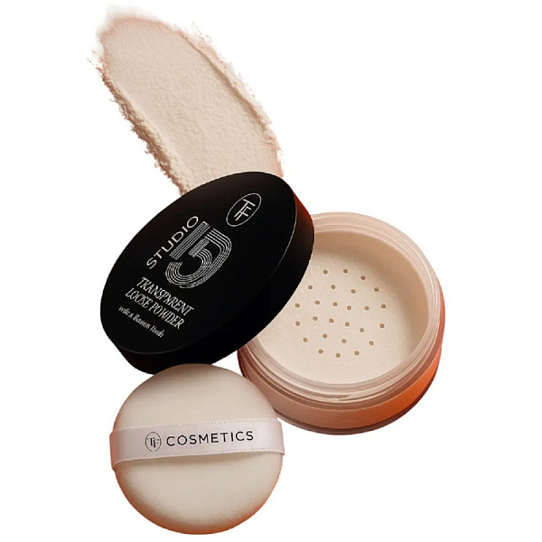 TF Cosmetics Пудра для лица транспарентная фиксирующая Studio HD Transparent Loose Powder, тон 01 прозрачный, 6 г