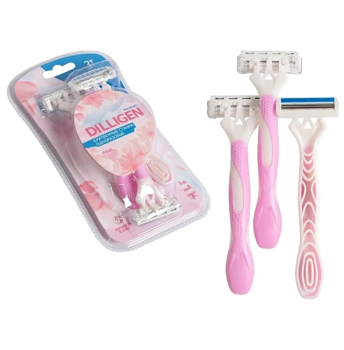 DILLIGEN 3 станки одноразовые женские в блистере pink 3шт