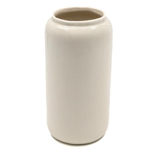 Ваза керамика 19см цв.белый глянцевая EL231107876